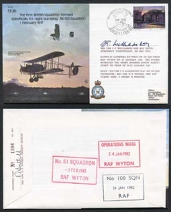 B8c 1er Bombardeo Nocturno Cuadrado Británico Firmado por J.C. Williamson (L) - Imagen 1 de 1
