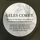 Giles Corey s/t Giles Corey ‎2 x LP BLK Vinyl NEW Record + Book Have A Nice Life