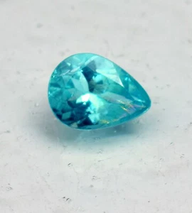 Natural Certified Greenish Blue Apatite Gemstone 1.05 Ct Pear Cut Loose Gemstone - Picture 1 of 5