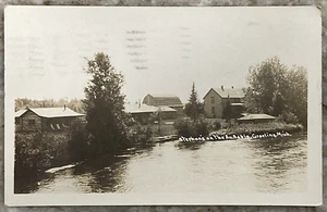 Stephan's Au Sable River Grayling Michigan Homestead 1929 RPPC Postcard B775 - Picture 1 of 3