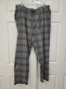 Pantalones de punto Lands End para mujer pata de gallo talla 20-22 W pierna recta cómodos - Imagen 1 de 10