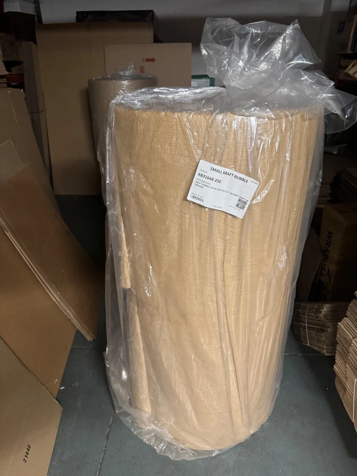 48x250 Kraft Bubble 3/16 - Image 1 of 1