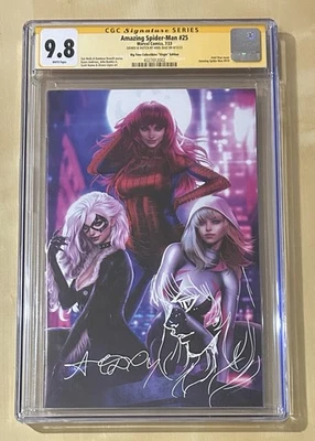 УДИВИТЕЛЬНЫЙ ЧЕЛОВЕК-ПАУК 25 АРИЭЛЬ ДИАЗ SS С ЭСКИЗОМ CGC 9.8 РОЗНИЧНОЙ EXCL VIRGIN ВАРИАНТ - Изображение 1 из 4