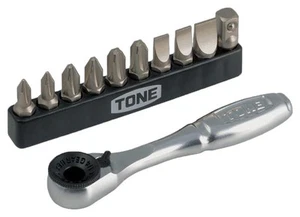 TONE Bit Ratchet Set BR10S Bit Insert & 6.35mm (1/4 ") 11 points - Picture 1 of 2