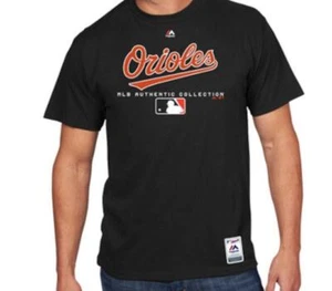 NEW MENS MAJESTIC BALTIMORE ORIOLES MLB BASEBALL AUTHENTIC TEAM DRIVE T-SHIRT M - Picture 1 of 1