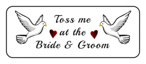 30 Wedding bird seed toss, rice toss Stickers, labels, tags, wedding favors - Picture 1 of 1