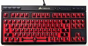 Corsair K63 Red LED - Cherry MX Red switches - See details for keycaps - Picture 1 of 11