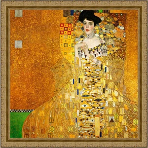 Adele Bloch Bauer I by Gustav Klimt 80cm x 80cm Framed Ornate Gold - Picture 1 of 1