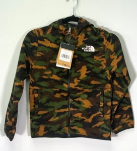 The North Face Glacier Boys' Size M (10) Camo Full Zip Hooded Jacket NWT - Picture 1 of 8