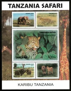 Tanzania 2007 - Karibu Safari, Animals - Sheet of 5v - Scott 2458 - MNH - Picture 1 of 1