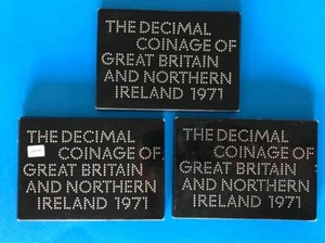 Lot of 3 - THE DECIMAL COINAGE GREAT BRITAIN & NORTHERN IRELAND 1971 Proof Setsm - Picture 1 of 2