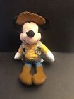 Disney Store Exclusive Toy Story Woody Mickey Mouse Mini Bean Bag Plush 8” NEW