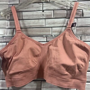 Fit for me Women tshirt Bra XXL  fruit of the loom desertdusk orange wirelessNWT - Picture 1 of 11