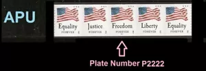 US 4633a-4636a 4636c Four Flags F PNC5 APU P2222 MNH 2012 - Picture 1 of 1