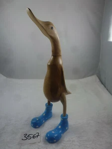 Nr.3567 schöne Holzente Dekoration Ente Bali Unikat Einzelstück Teakholz  - Picture 1 of 4