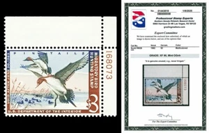 Scott RW29 1962 $3.00 Duck Stamp Mint Plate Single Graded XF 90 NH with PSE CERT - Picture 1 of 1