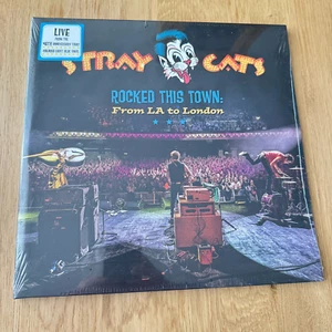STRAY CATS - ROCKED THIS TOWN / 2LP Light Blue Vinyl - Bild 1 von 18