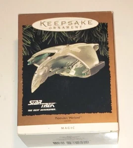 Adorno de recuerdo Hallmark Star Trek La próxima generación Romulan Warbird 1995 - Imagen 1 de 7