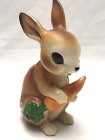 VTG Josef Originals 4" Bunny Rabbit Figurine with Carrot Easter Spring Farmhouse