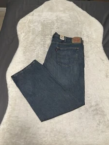 New Levi’s 559 Relaxed Straight Blue Denim Jeans Size 48x32 B&T Pants - Picture 1 of 9