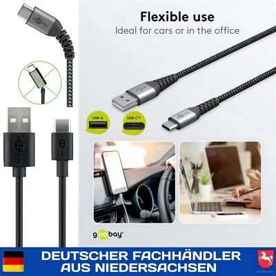 HighSpeed USB C Schnellladekabel Ladekabel 3000 mA Datenkabel für u.a. Samsung - Bild 1 von 4