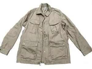 Duluth Trading Utility Jacket Coat Lined Brown Mens Sz Large Canvas Pockets - Picture 1 of 11