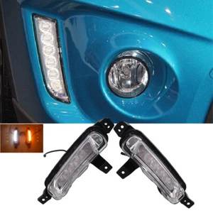 2pcs LED DRL Daytime Running Fog Light W/ Turn For Suzuki Vitara 2015-2018 - Bild 1 von 10