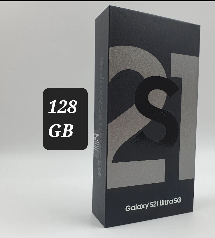 Samsung Galaxy S21 Ultra 5G SM-G998B/DS - 128GB - Schwarz NEUWARE VERSIEGELT - Bild 1 von 4