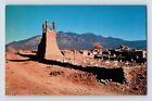 Postcard New Mexico Taos NM Mission Ruins San Geronnimo 1960s Unposted Chrome