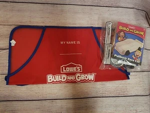 NUEVO LOTE DE 2 PIEZAS LOWES BUILD & GROW PULL BACK PINTURA ARTÍSTICA ARTESANAL DE COCHE DE CARRERAS + ¡DELANTAL GRATIS! - Imagen 1 de 3