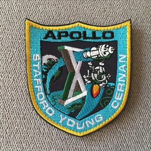 NASA Space Program Apollo X (10) Hook Loop Patch Stafford Young Cernan Badge - Picture 1 of 6
