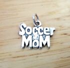Sterling Silver Small 12x16mm Soccer Mom Charm!