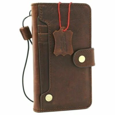 Genuine Dark Leather Case for Samsung Galaxy S20 Wallet Book Soft Wireless Davis - Image 1 of 4