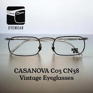 Casanova C03 CN38 - New/Old Stock Vintage Eyeglasses-Made in Italy - Picture 1 of 9