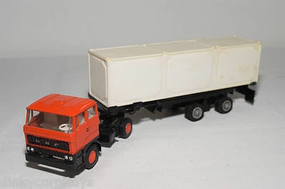 LION CAR DAF 2800 TRUCK WITH CONTAINER TRAILER PROMO WERBE EXCELLENT CONDITION - Image 1 of 4