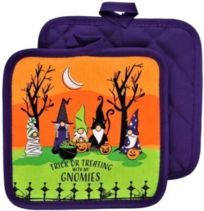 Portavasos - Paquete de 2 - 7"" x 7"" - Halloween - Truco o trato con mi - PH009 - Imagen 1 de 1