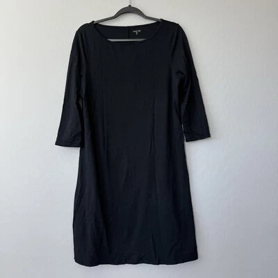 Garnet Hill вересковый черный средний 3/4 рукав колена рубашка платье - Изображение 1 из 4