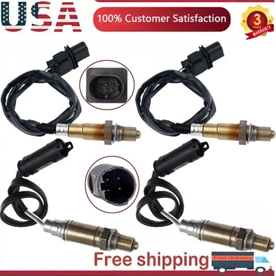 4X Sensor de oxígeno para BMW X3 2004-2006 y BMW 325CI 330CI aguas arriba + aguas abajo Foto 1 de 4