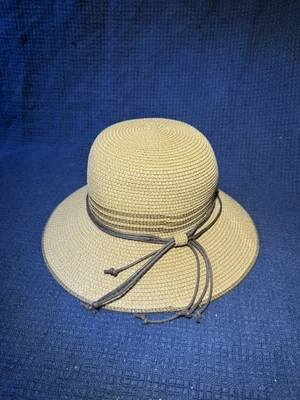 Magid шляпы колокол чаша поля солнца шляпа 100% бумаги пляж на открытом воздухе коричневая отделка - Изображение 1 из 4