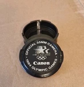 Canon FD 52mm 1984 Official 35mm Olympic Games lens Front&Rear caps - Picture 1 of 4
