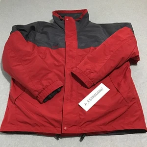 Sorel Intra Active Jacket 2 and 1 Red/Gray Insulated Parka Winter Coat  XL -READ - Picture 1 of 24