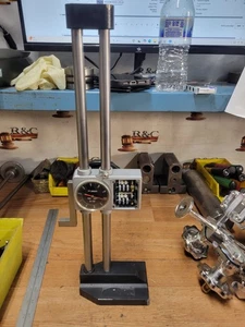 ETALON SWISS MADE HEIGHT GAGE 12 "  X .001 " WORKS MISSING  NAME PLATE - Picture 1 of 4