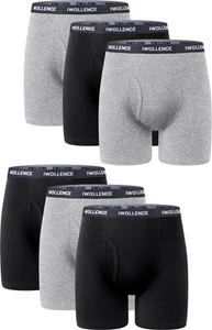 Men's Boxer Briefs Breathable Soft Moisture-Wicking Cotton Underwear with Com... - Picture 1 of 5