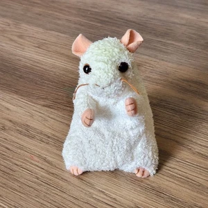 Ty Beanie Baby Cheezer Plush Stuffed Animal White Mouse Bean Bag 5" Vtg 2000 Y2K - Picture 1 of 8