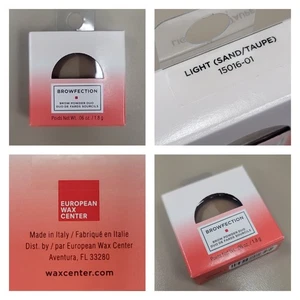 New BROWFECTION Brow Powder Duo~Light Sand/Taupe European Wax Center~ITALY MADE - Picture 1 of 7