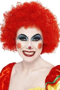 Smiffys Crazy Clown Wig, Red - Picture 1 of 3