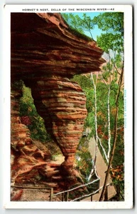 Postal Hornet's Nest Rock Formation Wisconsin Dells River WI UNP - Imagen 1 de 2