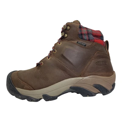 KEEN Men's Targhee 2 Waterproof Insulated Hiking Boot, Dark Earth/Red Plaid, 9.5 - Image 1 of 4