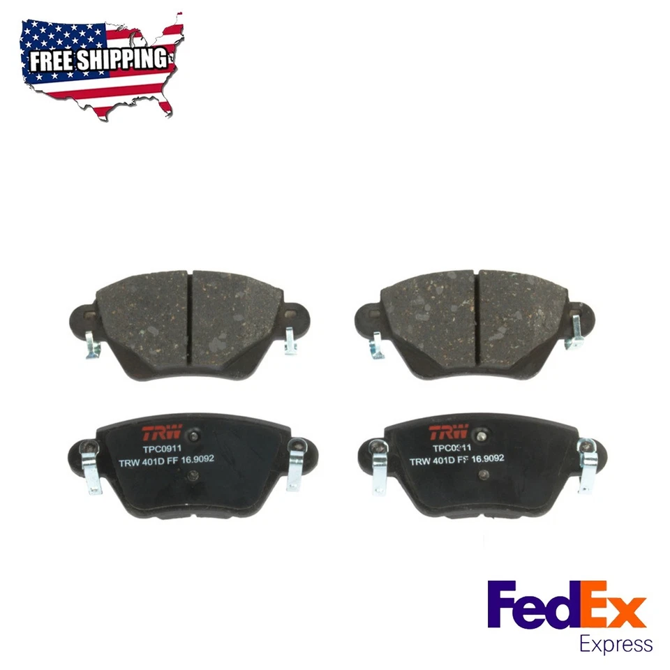 Brake Pad Set Rear Fits 2002-2005 Jaguar X-Type Base Premium Vanden Plas - Image 1 of 1