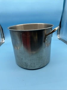 Unbranded 6-8 Quart Stainless Steel Stock Pot, Silver Preowned - Picture 1 of 6
